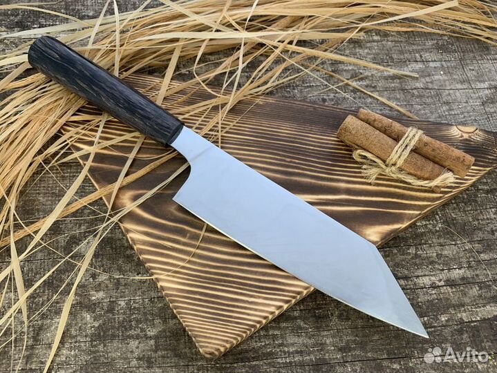 Нож Сантоку из кованой стали 110х18 мшд