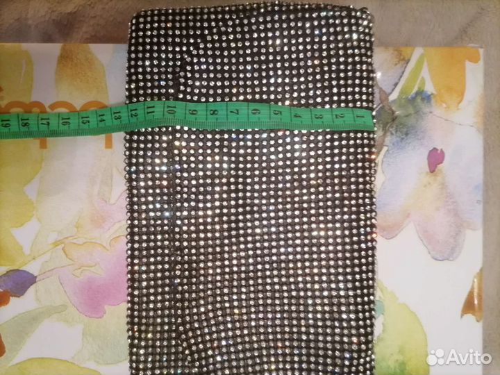 Сумка клатч стразы