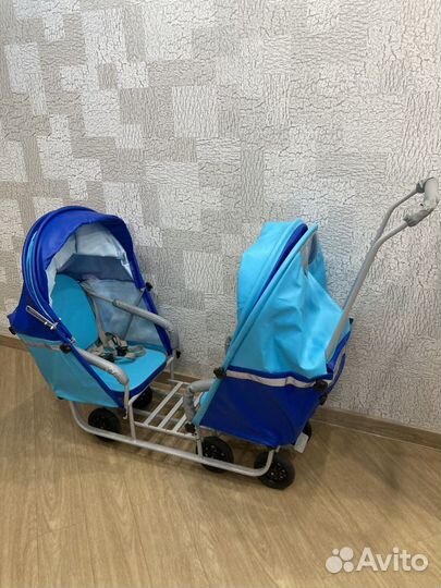 Санки коляска для двойни