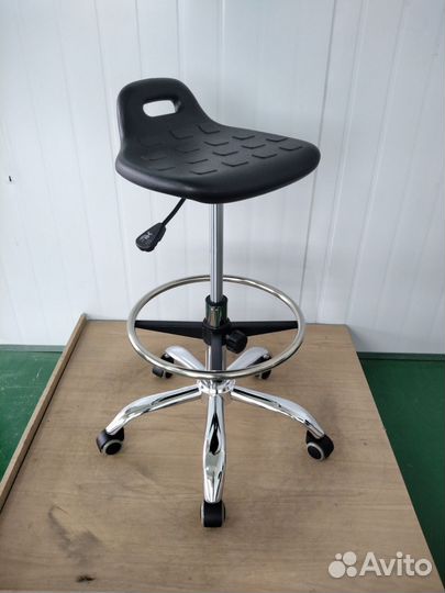 Табурет промышленный на гл с кольцом для ног Т11-В