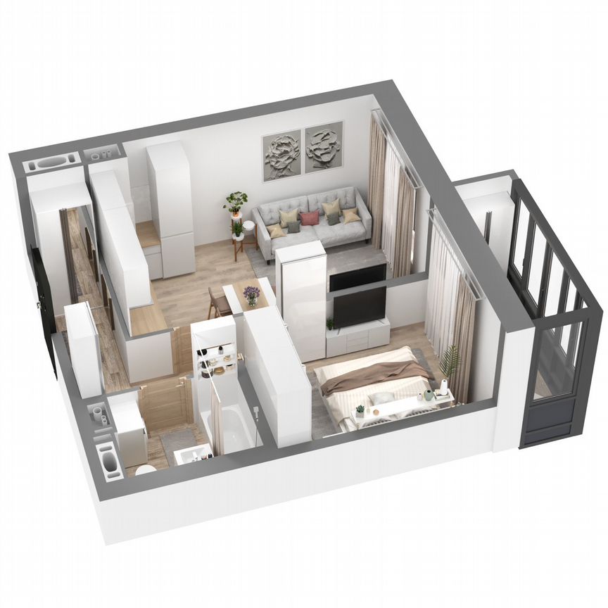 1-к. квартира, 38,8 м², 11/23 эт.