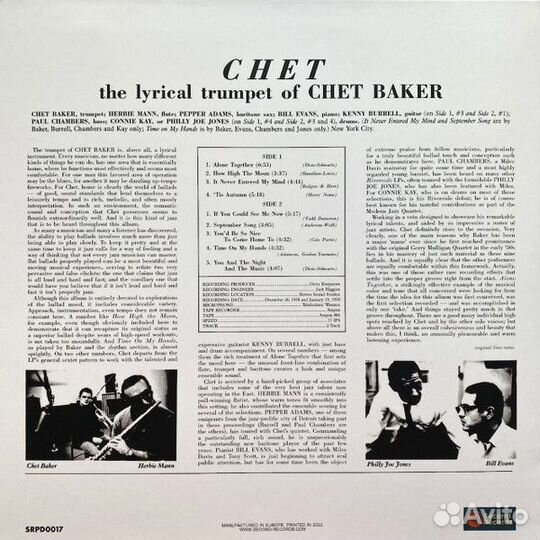 Chet Baker – Chet (Grey Vinyl)