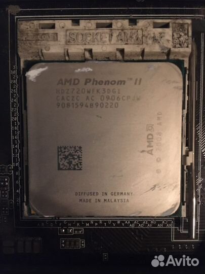 Материнская плата с процессором Phenom II X 3