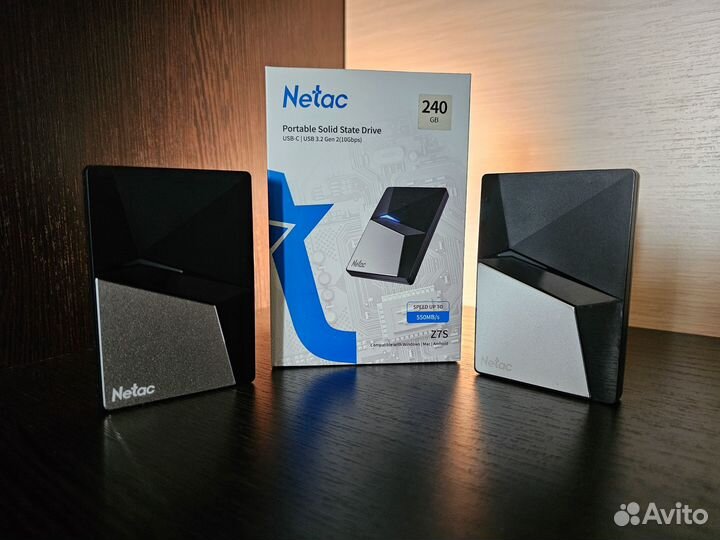 Внешний SSD диск Netac 240GB (Новые)