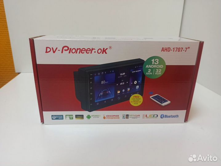 Автомагнитола DV-Pioneer AHD-1707 Android 2/32 GB