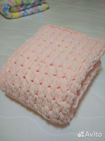 Плед детский вязаный ручная работа