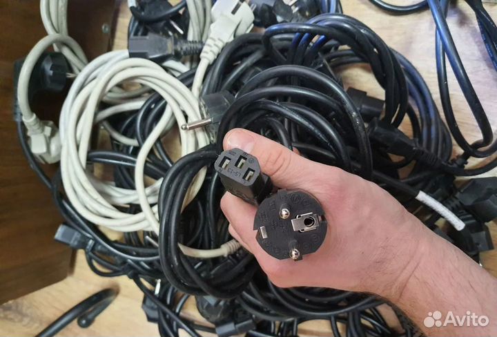 Кабель питания 220V для пк и монитора (20 шт)