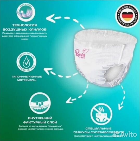 Подгузники-трусики 5-30кг