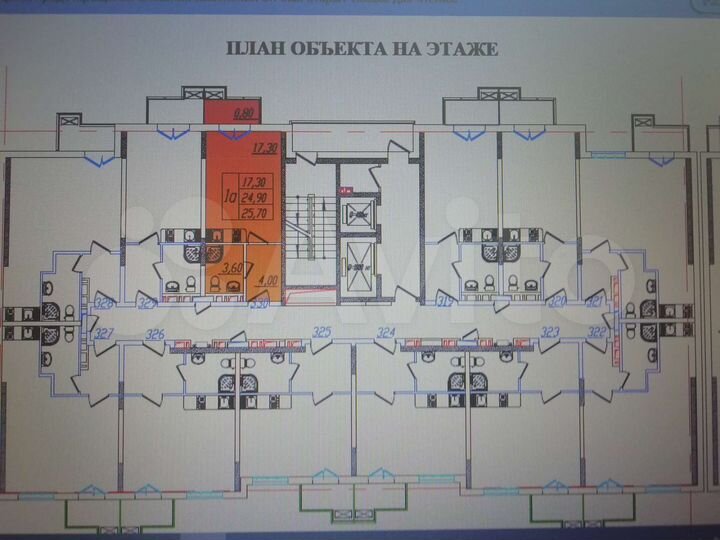 Квартира-студия, 25,7 м², 4/12 эт.