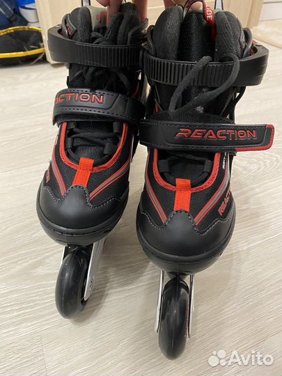 Роликовые коньки 31-36 новые раздвижные Reaction