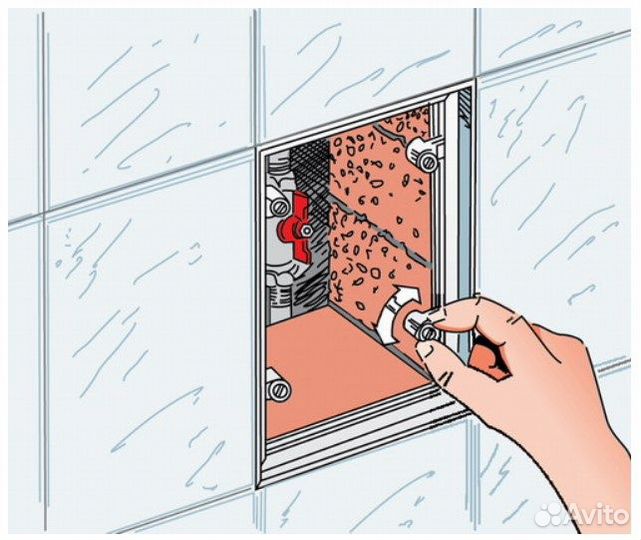 Дверца дкп 200х400 мм под плитку vents