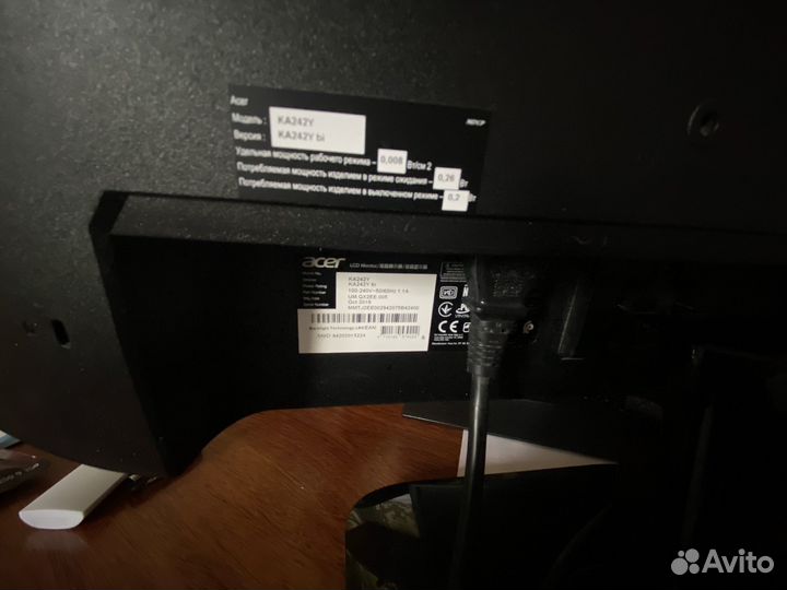 Монитор acer ka242ybi