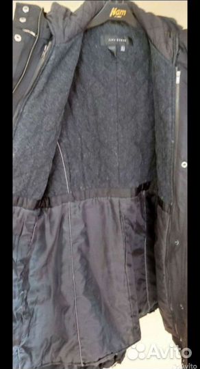 Плащ на теплой подстёжке zara, M