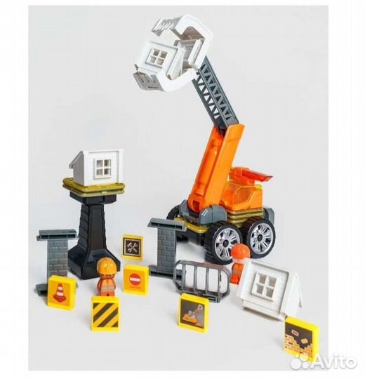 Новый магнитный конструктор Стройка