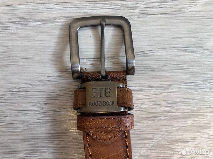 Кожанный Ремень hugo boss оригинал