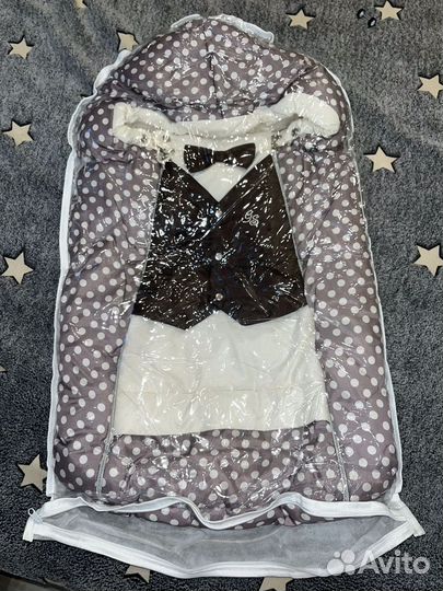 Конверт на выписку для мальчика зима