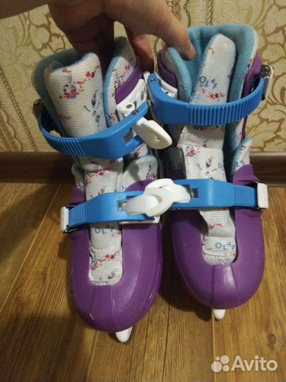 Коньки и ролики 2 в 1 Холодное сердце