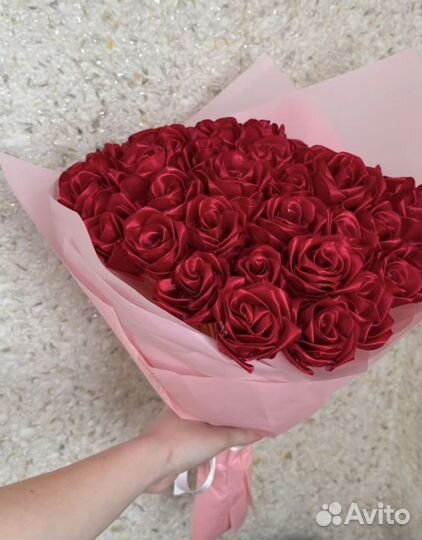 Букет из атласных лент