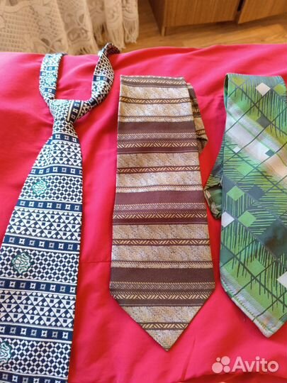 Галстуки винтаж мужские, СССР, пакетом