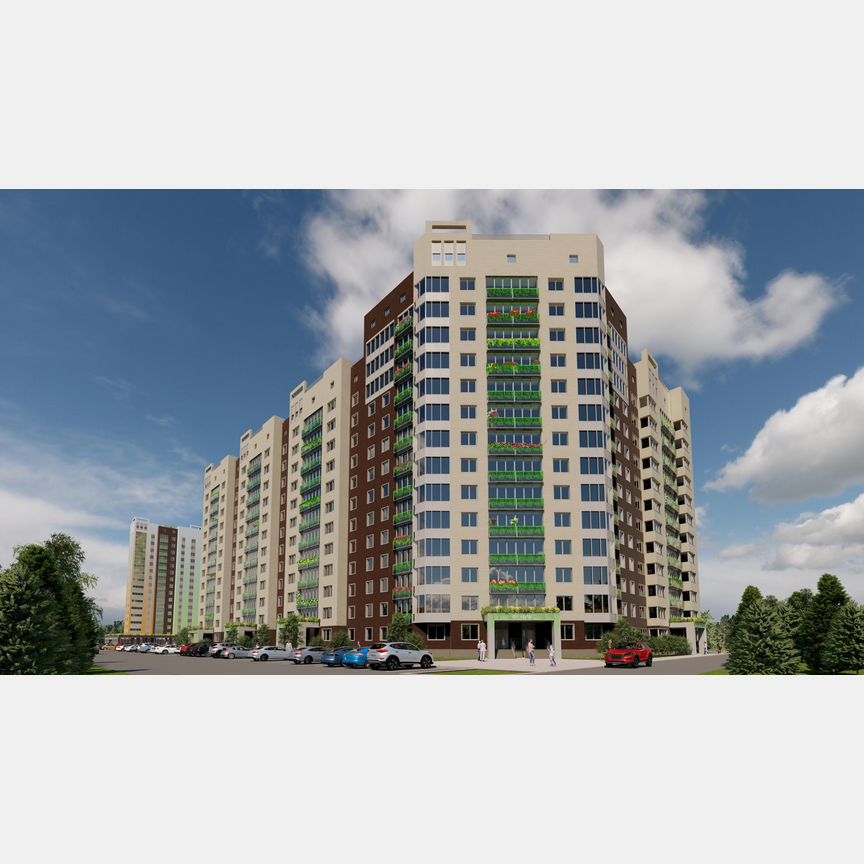 3-к. квартира, 95,5 м², 2/9 эт.
