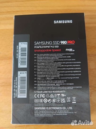 Ssd m2 nvme 1tb samsung 980 PRO