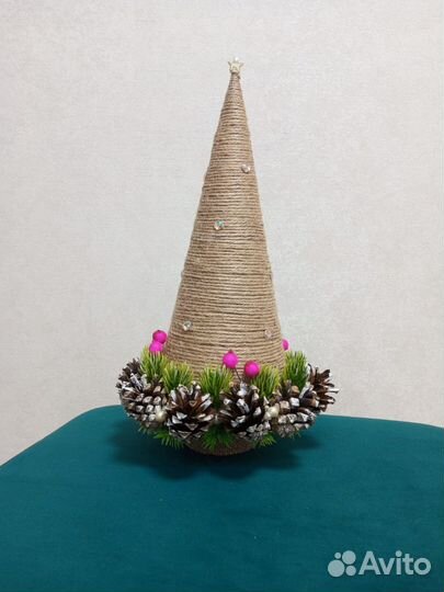Новогодняя поделка в садик, Ёлочка настольная