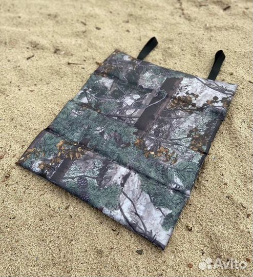 Пляжная сидушка складная лесная с ручками