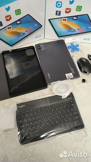 Планшет A15 Lingbo с клавиатурой 4/128гб 13Мп
