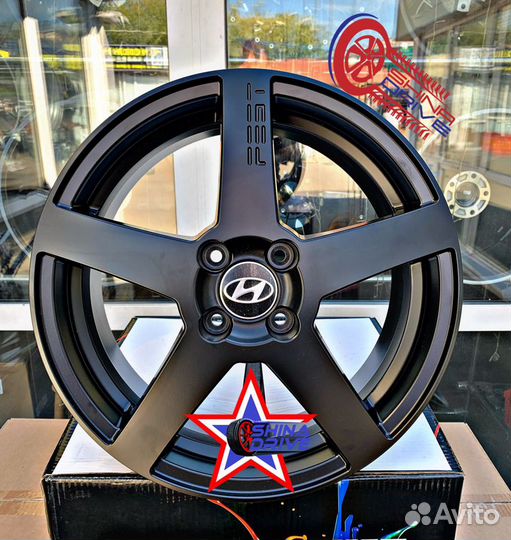 Диски Hyundai R16 4x100 Black Matt
