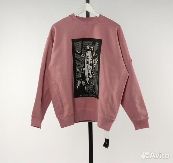 Свитшот cavempt малиновый новый cav empt