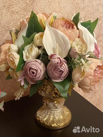 Цветы,ваза, подарок, интерьерные