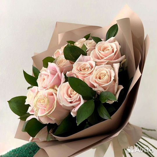 Цветы розы букет