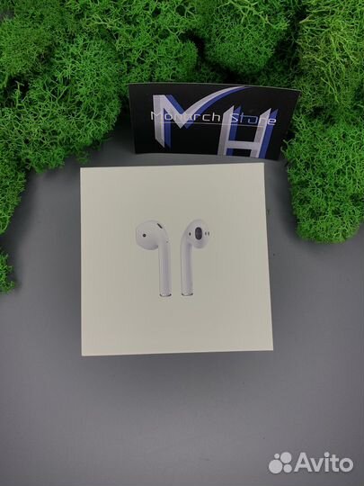 Наушники AirPods 2 + чехлы в подарок