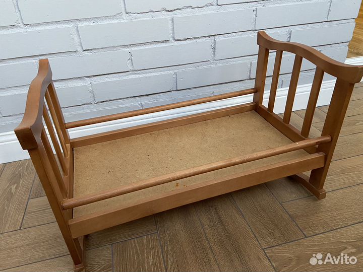 Кроватка для кукол деревянная