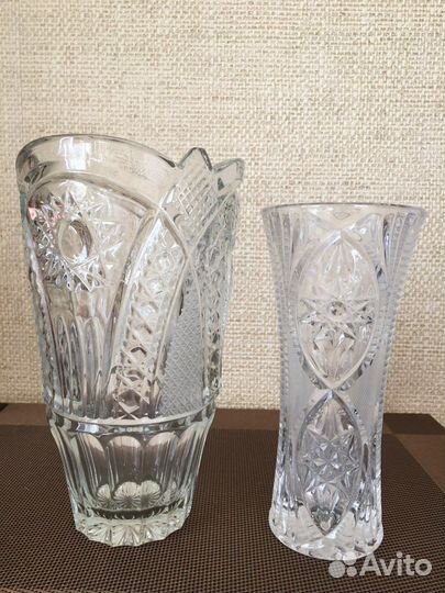 Хрустальные вазы, салатники, менажницы СССР