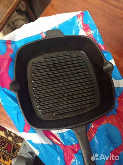 Чугунная сковорода гриль