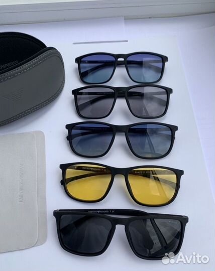 Очки emporio armani черные поляризационные