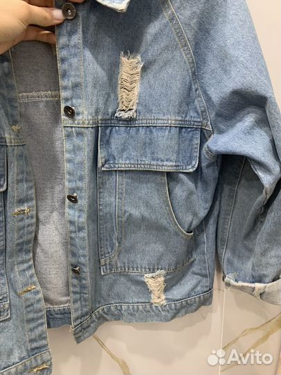 Джинсовая куртка женская 42 44 46