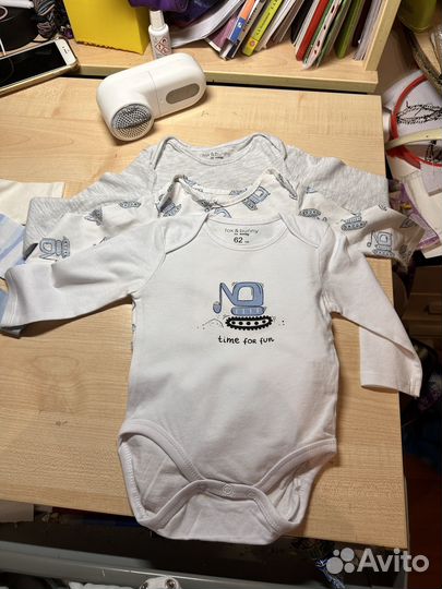Боди детское новое 62 с рукавами
