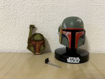 Star Wars Шлем Боббы Фетта на подставке