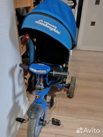 Велосипед коляска с ручкой