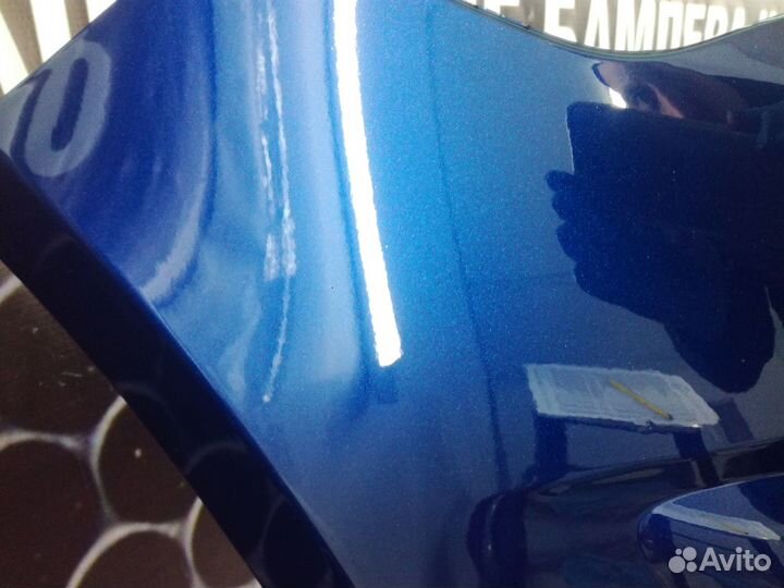 Бампер передний солярис solaris рестайлинг синий