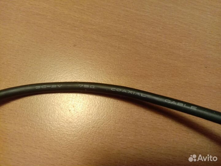 Коаксиальный кабель 3c-2v 75 ом 187 см