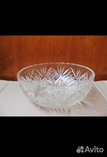 Салатница хрустальная
