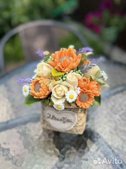 Букет из мыла учителю, воспитателю, няне