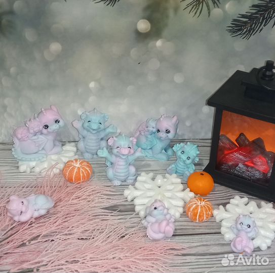 Драконы из мыла к новому году