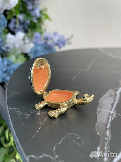 Статуэтка шкатулка черепаха