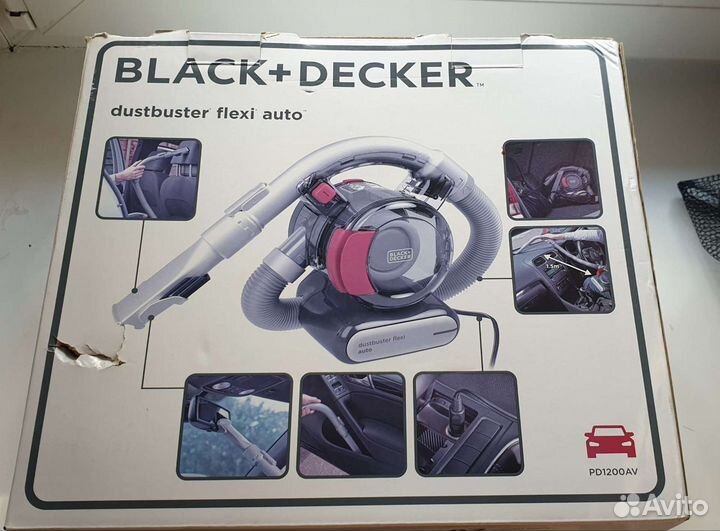 Автомобильный пылесос black decker