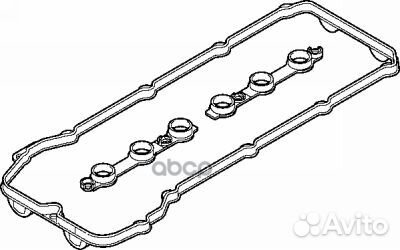 Прокладки крышки гбц (комплект: 1 прокладка пла