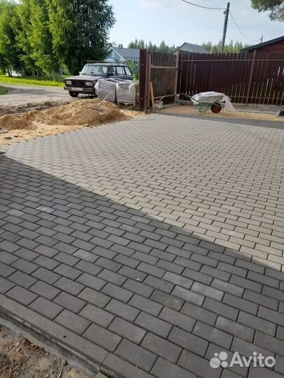 Благоустройство с укладкой тротуарной плитки